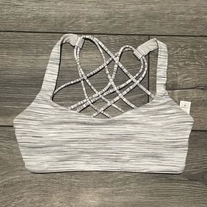 Lululemon grey sports bra size 4